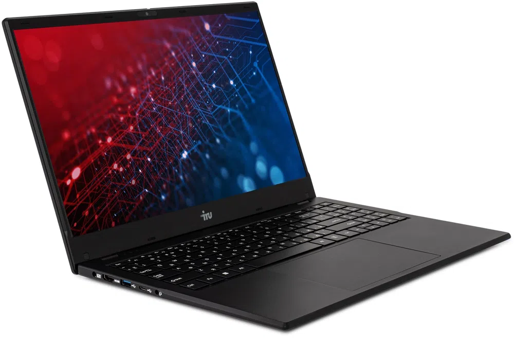 Ноутбук IRU Planio 15ING Celeron N4500 16Gb SSD512Gb Intel UHD Graphics 15.6" IPS FHD (1920x1080) Windows 11 Pro 64 black WiFi BT Cam 6000mAh (2140840)