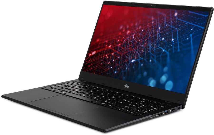 Ноутбук IRU Planio 15ING Celeron N4500 16Gb SSD512Gb Intel UHD Graphics 15.6" IPS FHD (1920x1080) FreeDOS black WiFi BT Cam 6000mAh (2140843)