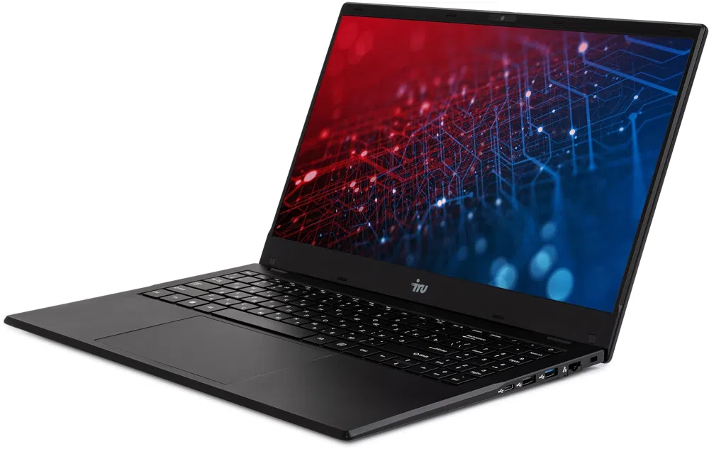 Ноутбук IRU Planio 15ING N-series N100 16Gb SSD512Gb Intel UHD Graphics 15.6" IPS FHD (1920x1080) Windows 11 Pro 64 black WiFi BT Cam 6000mAh (2140847)