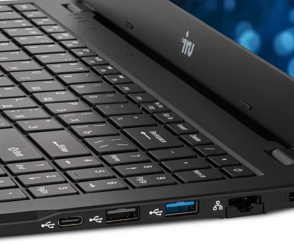 Ноутбук IRU Planio 15ING N-series N100 16Gb SSD512Gb Intel UHD Graphics 15.6" IPS FHD (1920x1080) Windows 11 Pro 64 black WiFi BT Cam 6000mAh (2140847)