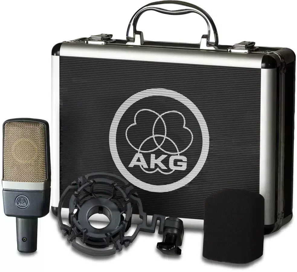 Микрофон проводной AKG C214 серый