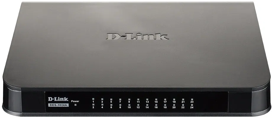 Коммутатор D-Link DES-1024A/E3A (L2) 24x100Мбит/с неуправляемый