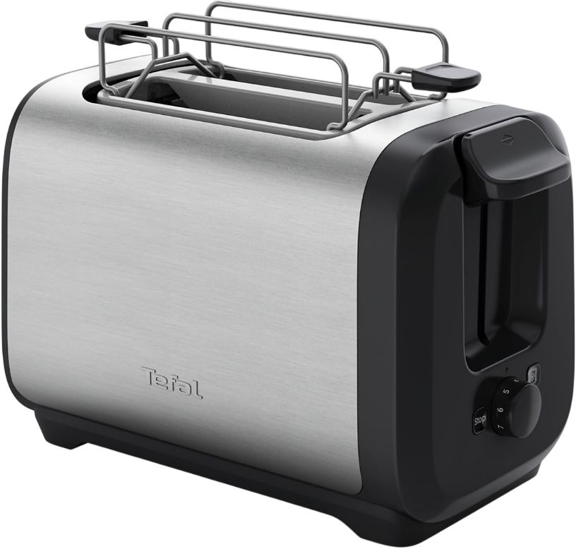Тостер Tefal Express Metal TT5S1DE0 1200Вт серебристый/черный