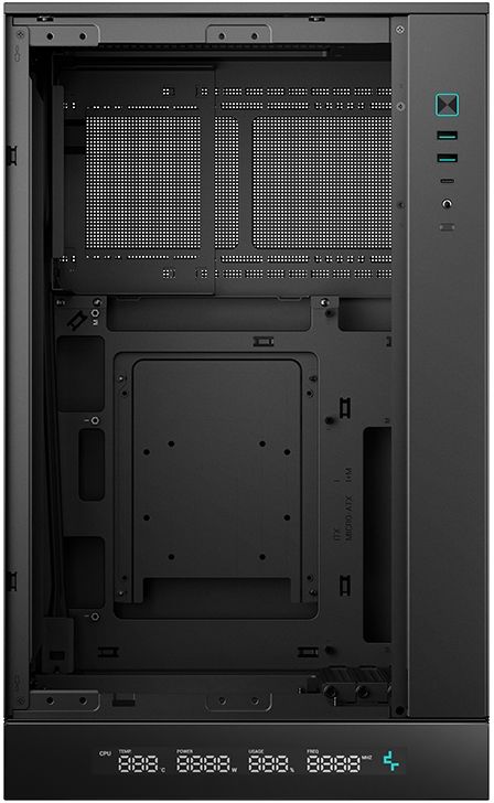 Корпус Deepcool CH270 черный без БП mATX 6x120mm 2x140mm 2xUSB3.0 audio bott PSU