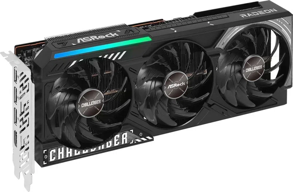 Видеокарта Asrock PCI-E 5.0 RX9070 CL 16G AMD Radeon RX 9070 16Gb 256bit GDDR6 2070/20000 HDMIx1 DPx3 HDCP Ret
