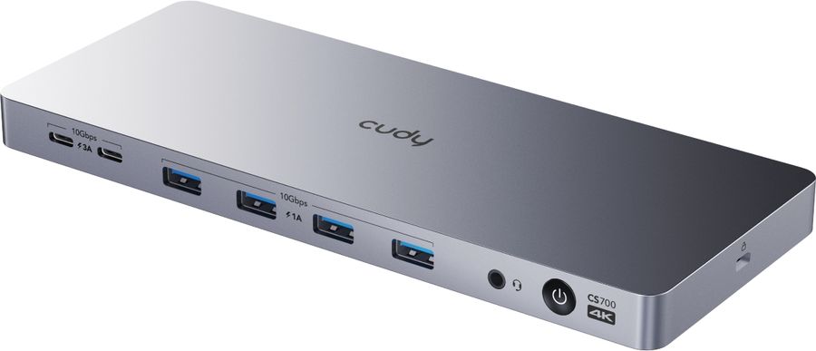 Разветвитель USB-C Cudy CS700 6порт. серебристый