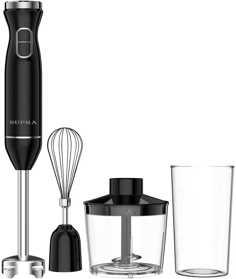Блендер погружной Supra HBS-1012 700Вт черный/серебристый