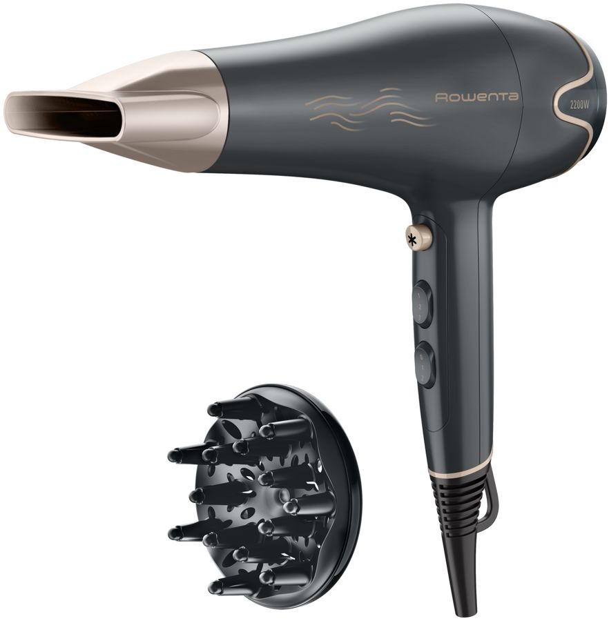 Фен Rowenta CV5707F0 2200Вт серый/золотистый (1830008149)