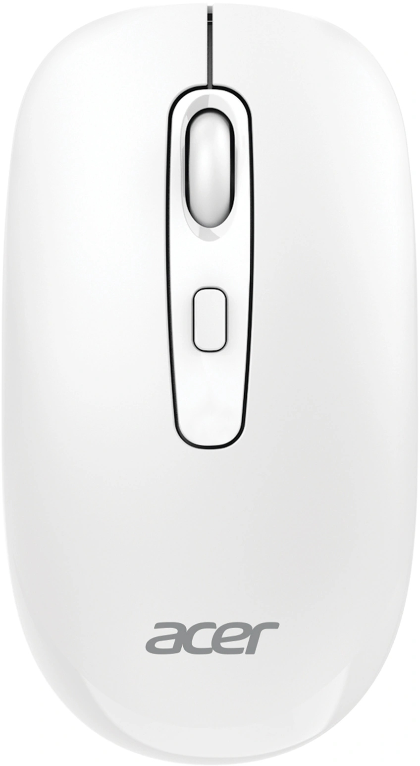 Клавиатура + мышь Acer OCC503 клав:белый мышь:белый USB беспроводная slim Multimedia (ZL.ACC11.00L)