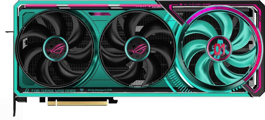 Видеокарта Asus PCI-E 5.0 ROG-ASTRAL-RTX5080-O16G-MIKU-W NVIDIA GeForce RTX 5080 16Gb 256bit GDDR7 2760/30000 HDMIx2 DPx3 HDCP Ret