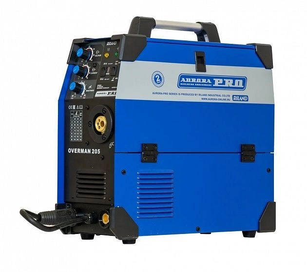 Сварочный полуавтомат Aurora OVERMAN 205 инвертор MIG-MAG/ММА 7.7кВт