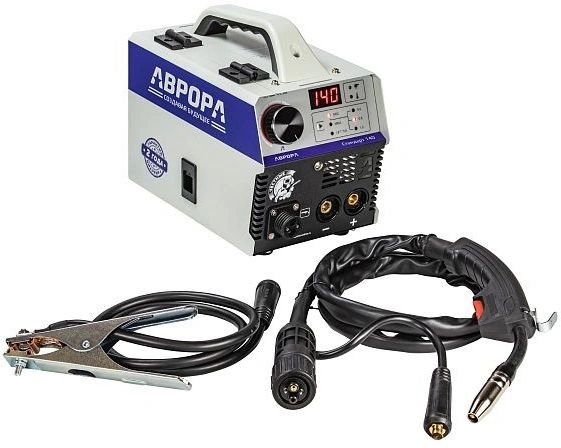Сварочный полуавтомат Аврора Стандарт 140 инвертор FLUX, MMA,TIG-Lift 2.77кВт