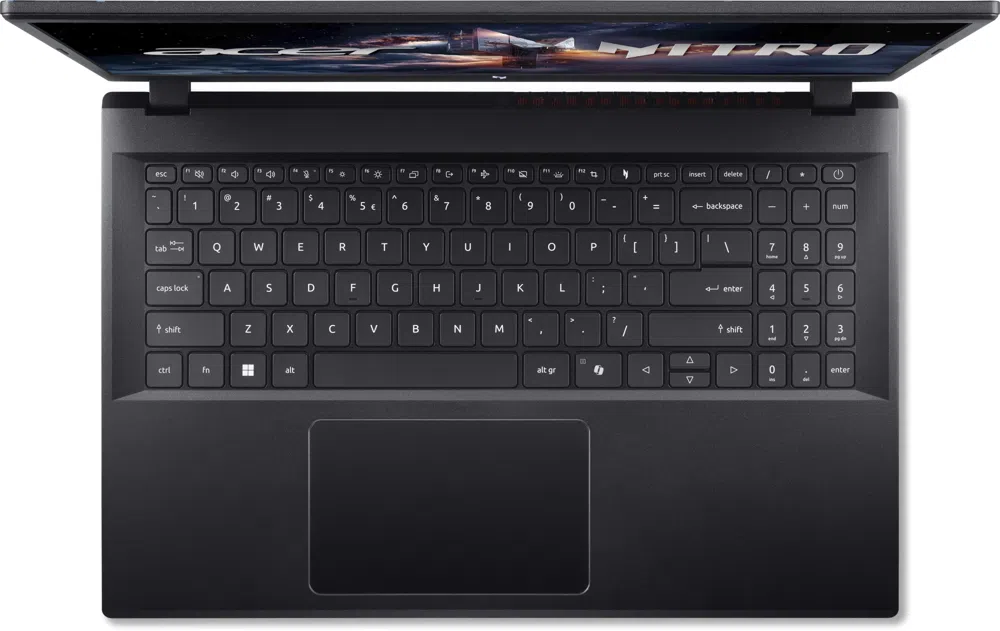 Ноутбук Acer Nitro V 15 ANV15-52-54UP Core 5 210H 16Gb SSD1Tb NVIDIA GeForce RTX5050 8Gb 15.6" IPS FHD (1920x1080) без ОС black WiFi BT Cam (NH.QZ7CD.00A)