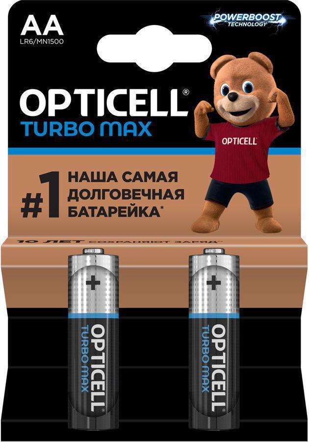 Батарея Opticell Turbo MAX LR6 AA (2шт) блистер