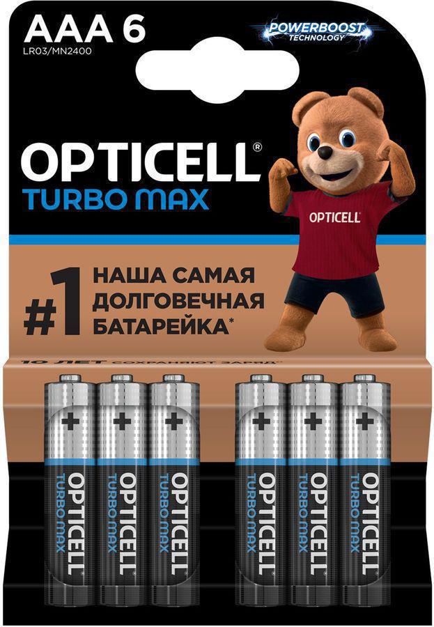 Батарея Opticell Turbo MAX LR03 AAA (6шт) блистер