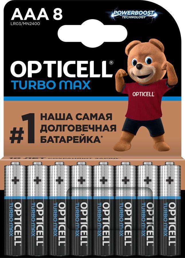 Батарея Opticell Turbo MAX LR03 AAA (8шт) блистер