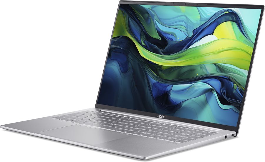 Ноутбук Acer Swift Lite SFL16-51M-54BL Core Ultra 5 115U 16Gb SSD512Gb Intel Graphics 16" IPS WUXGA (1920x1200) без ОС silver WiFi BT Cam 4810mAh (NX.D3UCD.002)