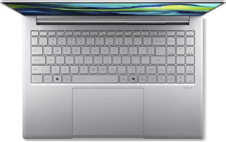 Ноутбук Acer Swift Lite SFL16-51M-54BL Core Ultra 5 115U 16Gb SSD512Gb Intel Graphics 16" IPS WUXGA (1920x1200) без ОС silver WiFi BT Cam 4810mAh (NX.D3UCD.002)