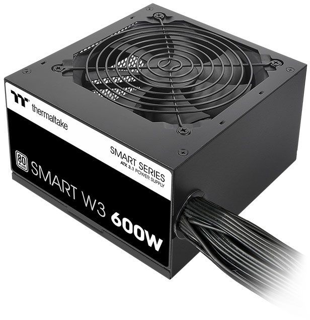 Блок питания Thermaltake ATX 600W Smart W3 Gen.5 80+ white (20+4pin) APFC 120mm fan 4xSATA RTL