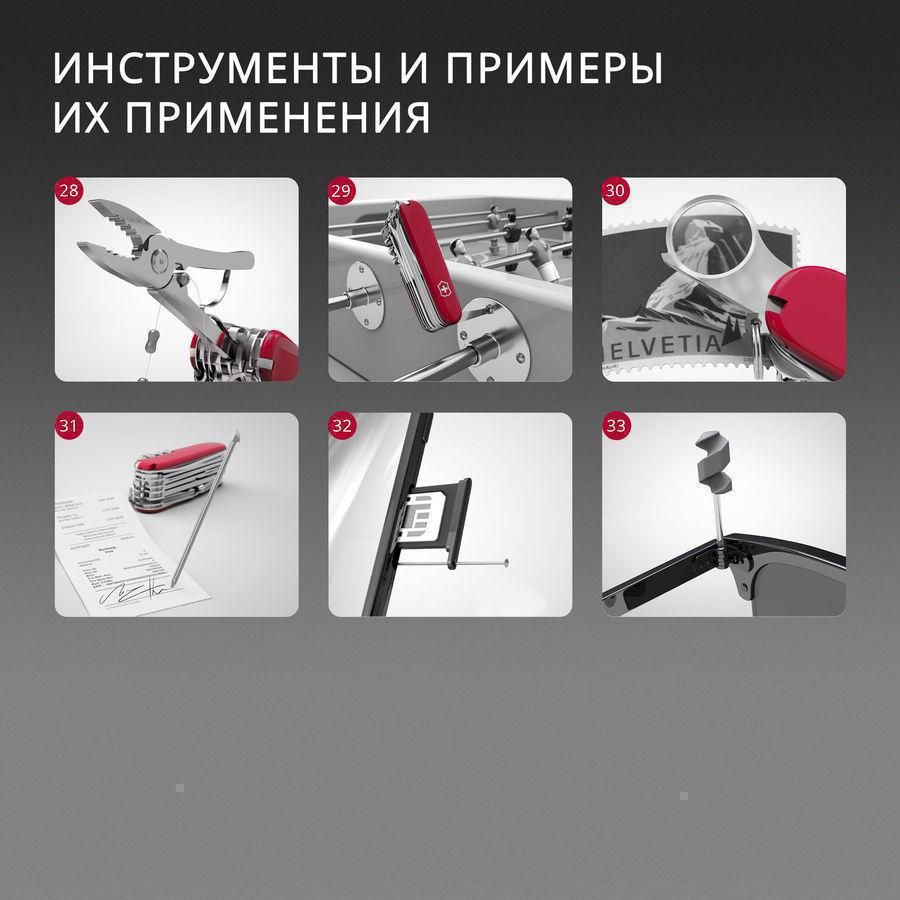 Нож перочинный Victorinox Evoke Alox (0.9411.D221) 136мм 5функц. синий/красный подар.коробка