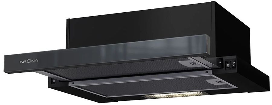 Вытяжка встраиваемая Krona KAMILLA 500 AIR 1B черный управление: кнопочное (1 мотор)