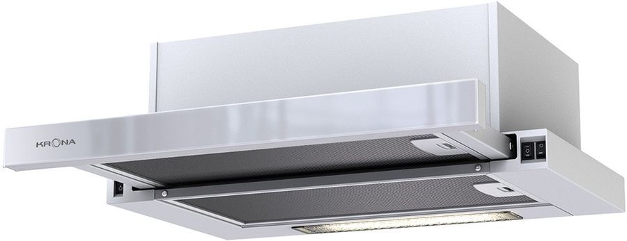Вытяжка встраиваемая Krona KAMILLA 500 AIR 1W белый управление: кнопочное (1 мотор)