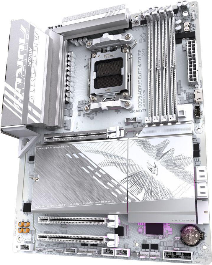 Материнская плата Gigabyte B850 AORUS ELITE WIFI7 ICE Socket AM5 AMD B850 4xDDR5 ATX AC`97 8ch(7.1) 2.5Gg RAID+DP