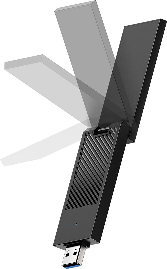 Сетевой адаптер Wi-Fi Cudy WU5400 AXE5400 USB 3.0 (ант.внеш.несъем.) 2ант.