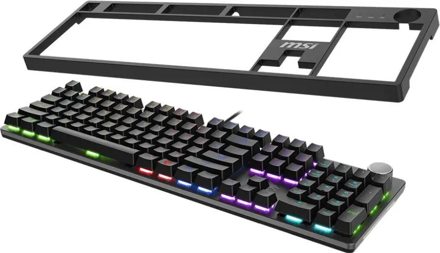 Клавиатура MSI GK320 механическая черный USB Multimedia for gamer LED (S11-04RU259-HH9) кабель 1.6м