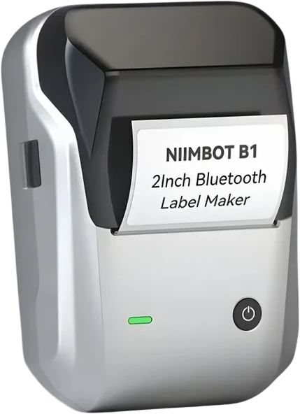 Термопринтер Niimbot B1 (1746887) 203dpi 50мм/с/USB/BT для печ.этик. серебристый