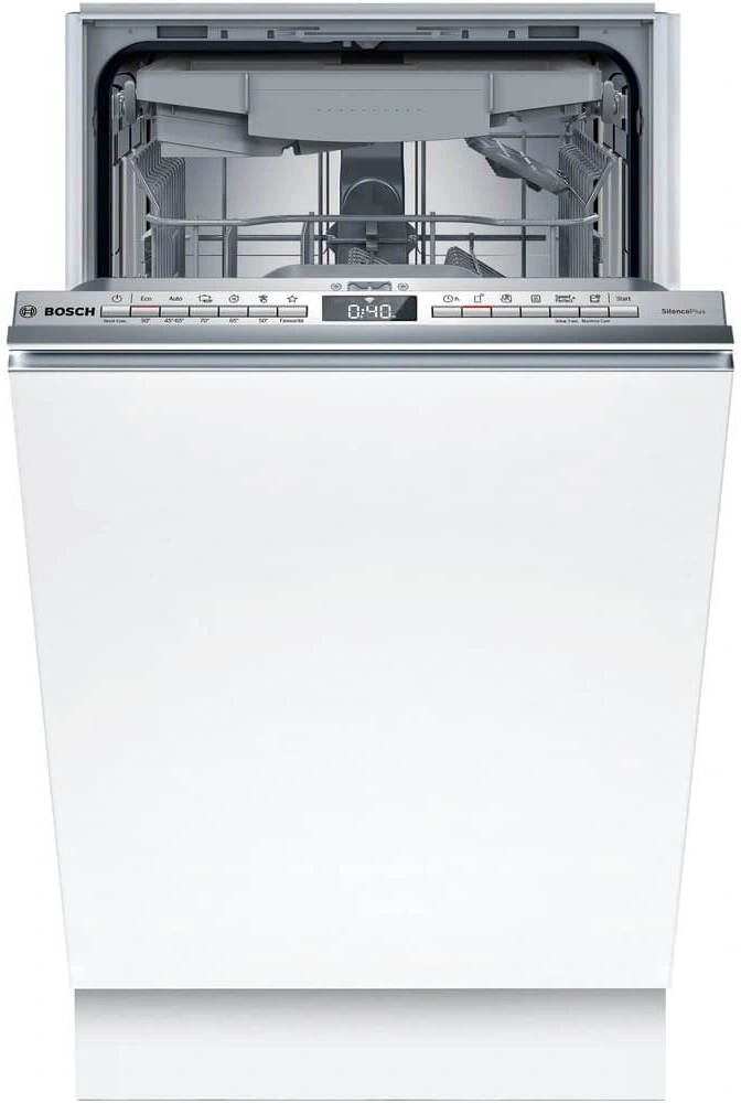 Посудомоечная машина встраив. Bosch Serie 4 SPV4EMX10E узкая серебристый