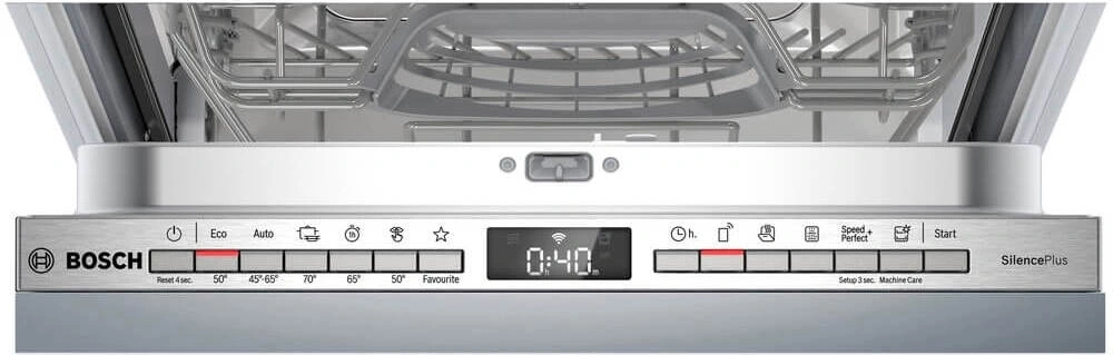 Посудомоечная машина встраив. Bosch Serie 4 SPV4EMX10E узкая серебристый