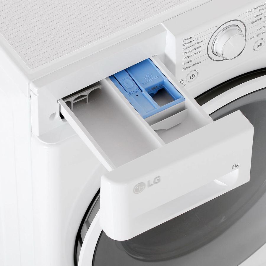 Стиральная машина LG F2J6TN0W класс: A загр.фронтальная макс.:8кг белый инвертор