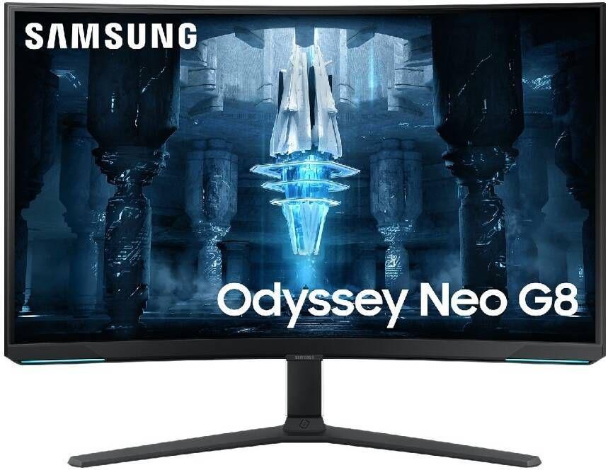 Монитор Samsung 32" Odyssey Neo G8 S32BG850NMXUE белый VA LED 16:9 HDMI полуматовая HAS Piv 1000000:1 350cd 178гр/178гр 3840x2160 240Hz FreeSync Premium Pro DP 4K USB 8.9кг