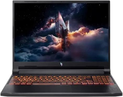 Ноутбук Acer Nitro V 16 ANV16-42-R96P Ryzen 7 260 16Gb SSD512Gb NVIDIA GeForce RTX5050 8Gb 16" IPS WQXGA (2560x1600) Windows 11 Home Multi Language black WiFi BT Cam (NH.U2NAA.003)