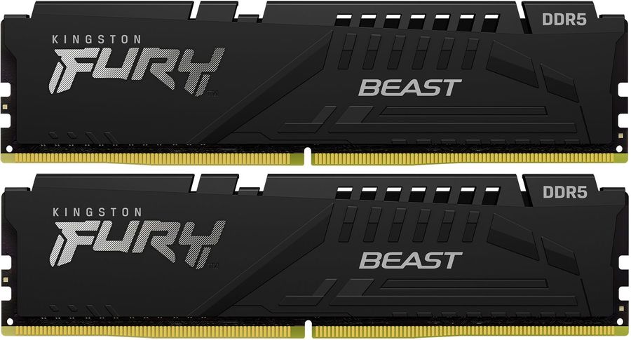 Память DDR5 2x64GB 5600MHz Kingston KF556C40BBK2-128 Fury Beast Black Expo RTL Gaming PC5-44800 CL40 DIMM 288-pin 1.25В quad rank с радиатором Ret