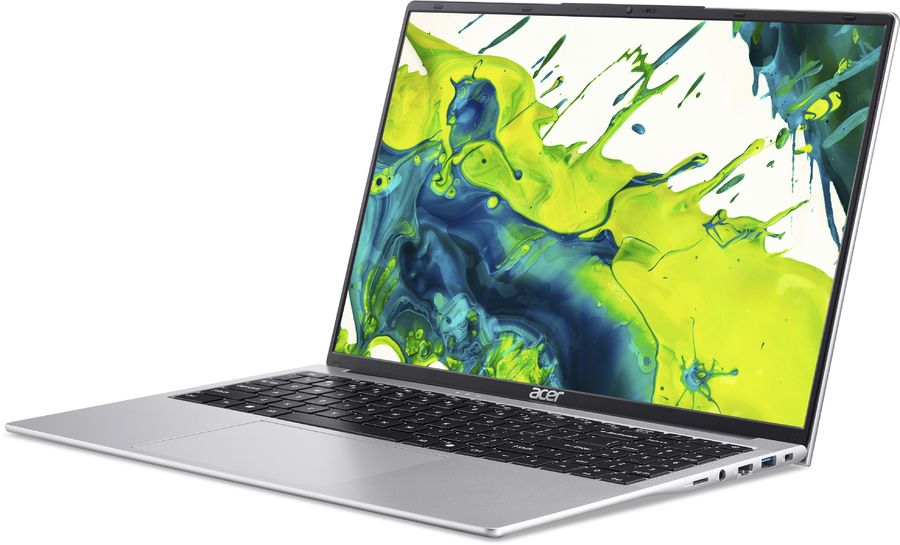 Ноутбук Acer Aspire Lite AL16-54P-59ZA Core 5 120U 32Gb SSD512Gb Intel Graphics 16" IPS WUXGA (1920x1200) без ОС silver WiFi BT Cam 5100mAh (NX.DJ8CD.001)