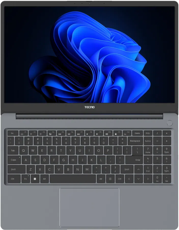 Ноутбук Tecno MegaBook K15SDA Ryzen 5 7430U 16Gb SSD512Gb AMD Radeon Graphics 15.6" IPS FHD (1920x1080) Windows 11 Home grey WiFi BT Cam 6060mAh (71005000257)
