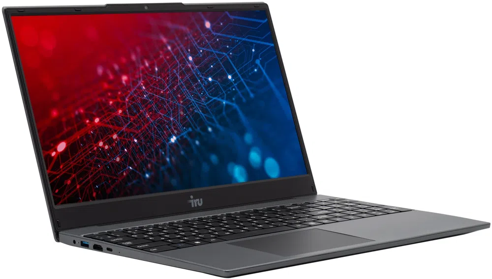 Ноутбук IRU Tactio 15PHR Ryzen 5 7430U 8Gb SSD256Gb AMD Radeon Graphics 15.6" IPS FHD (1920x1080) Windows 11 Pro 64 black WiFi BT Cam 4000mAh (2150145)