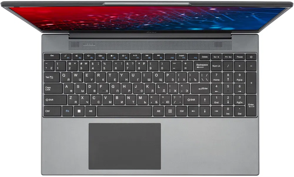 Ноутбук IRU Tactio 15PHR Ryzen 5 7430U 16Gb SSD512Gb AMD Radeon Graphics 15.6" IPS FHD (1920x1080) FreeDOS black WiFi BT Cam 4000mAh (2150146)