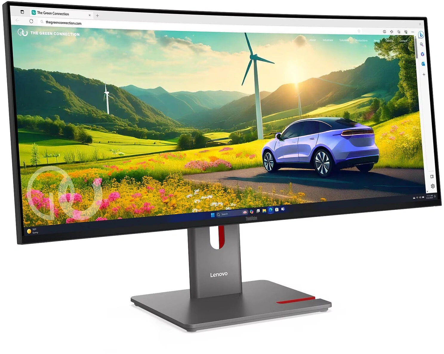 Монитор Lenovo 34" ThinkVision P34WD-40 черный IPS LED 21:9 HDMI M/M HAS Piv 350cd 178гр/178гр 3440x1440 120Hz DP WQ USB 10кг