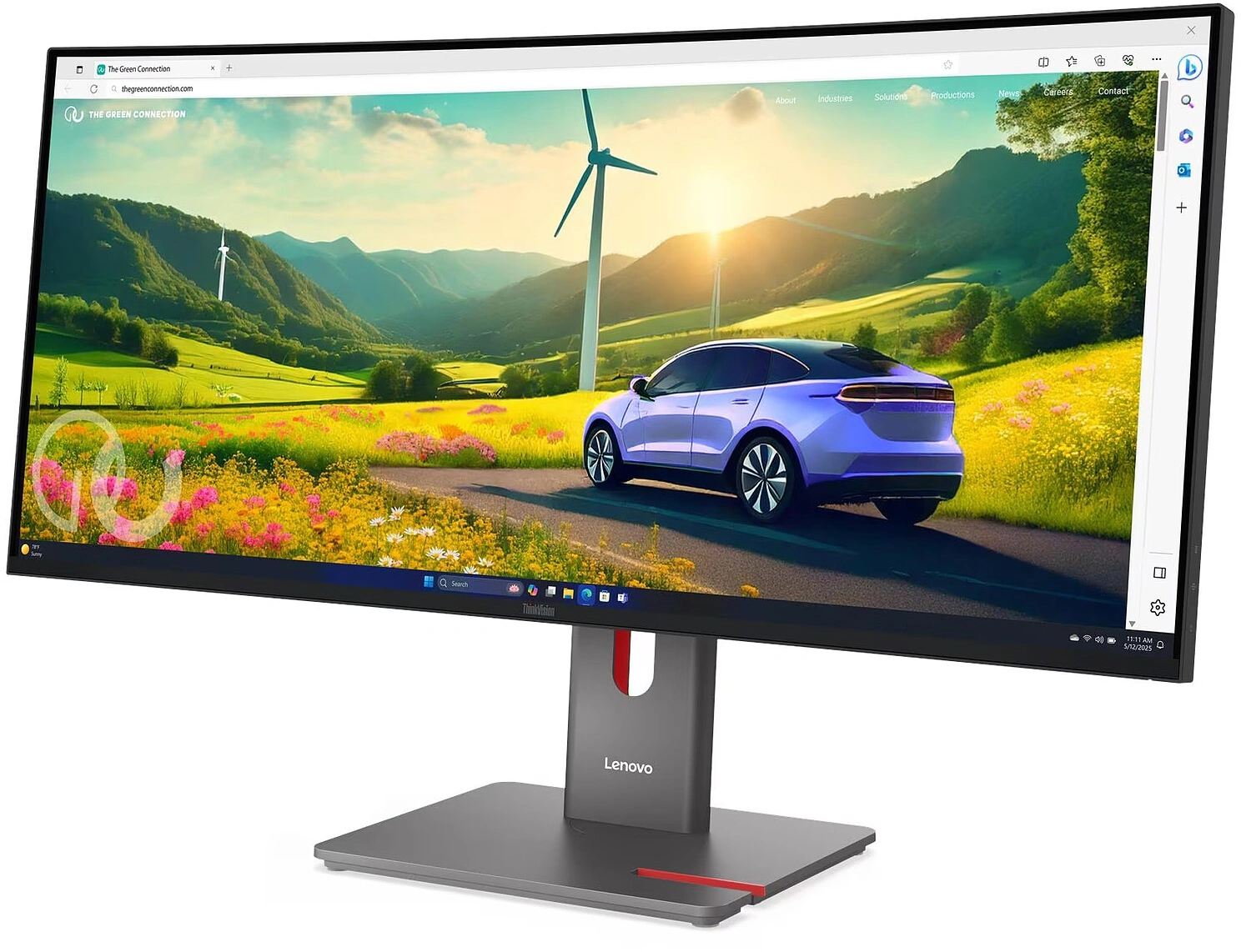 Монитор Lenovo 34" ThinkVision P34WD-40 черный IPS LED 21:9 HDMI M/M HAS Piv 350cd 178гр/178гр 3440x1440 120Hz DP WQ USB 10кг
