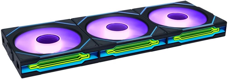 Вентилятор для корпуса Lian-Li Uni Fan SL-INF Wireless 120 ARGB 120х124.5x28 черный 4-pin 29.2дБ (упак.:3шт) (G99.12SLIN1W3B.R0) Ret