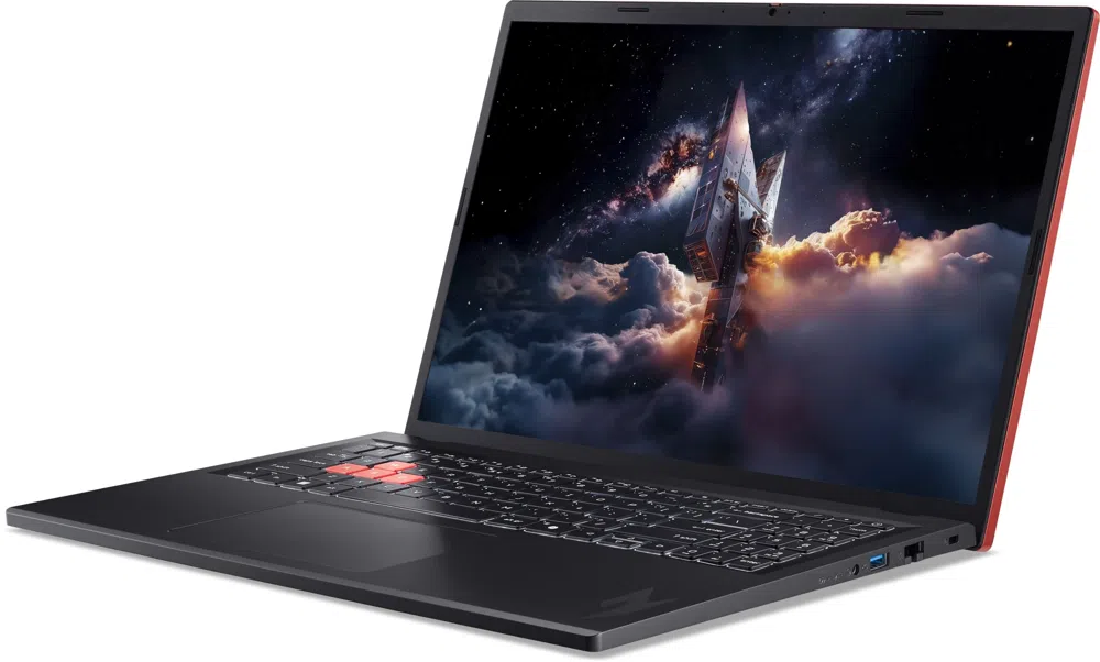 Ноутбук Acer Nitro Lite 16 NL16-71G-51L6 Core i5 13420H 16Gb SSD512Gb NVIDIA GeForce RTX4050 6Gb 16" IPS WUXGA (1920x1200) без ОС black WiFi BT Cam (NH.DAEEX.002)