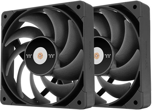 Вентилятор для корпуса Thermaltake Toughfan 14 Pro 140х140x25 черный 4-pin 31.6дБ (упак.:2шт) (CL-F160-PL14BL-A) Ret