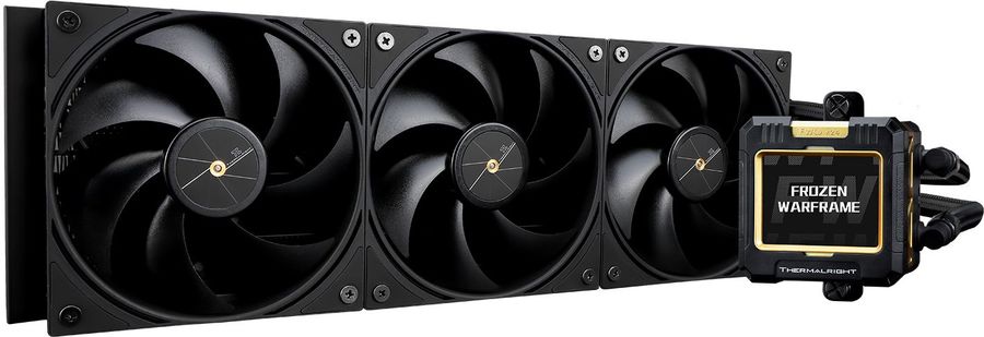 Система водяного охлаждения Thermalright Frozen Warframe 360 Soc-AM5/AM4/1200/1700/1851 черный 4-pin 29.8dB Al LCD Ret (F-WFRAME-360-BL)