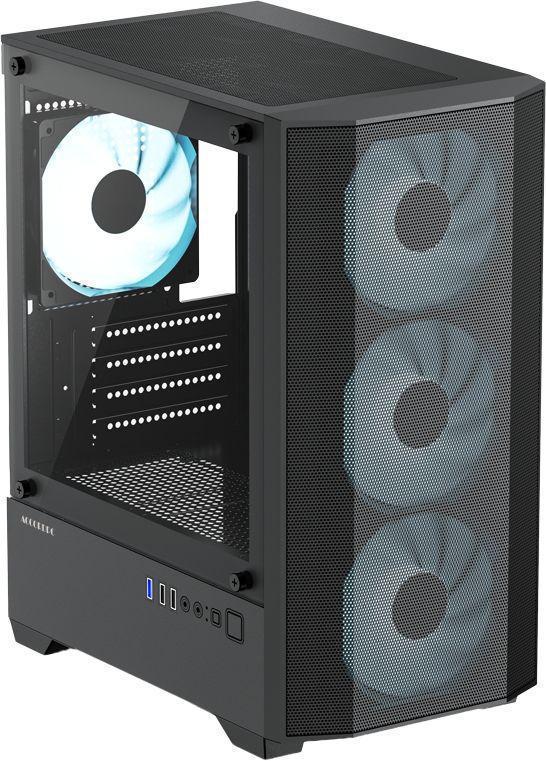 Корпус Accord ACC-195M черный без БП mATX 8x120mm 2xUSB2.0 1xUSB3.0 audio bott PSU