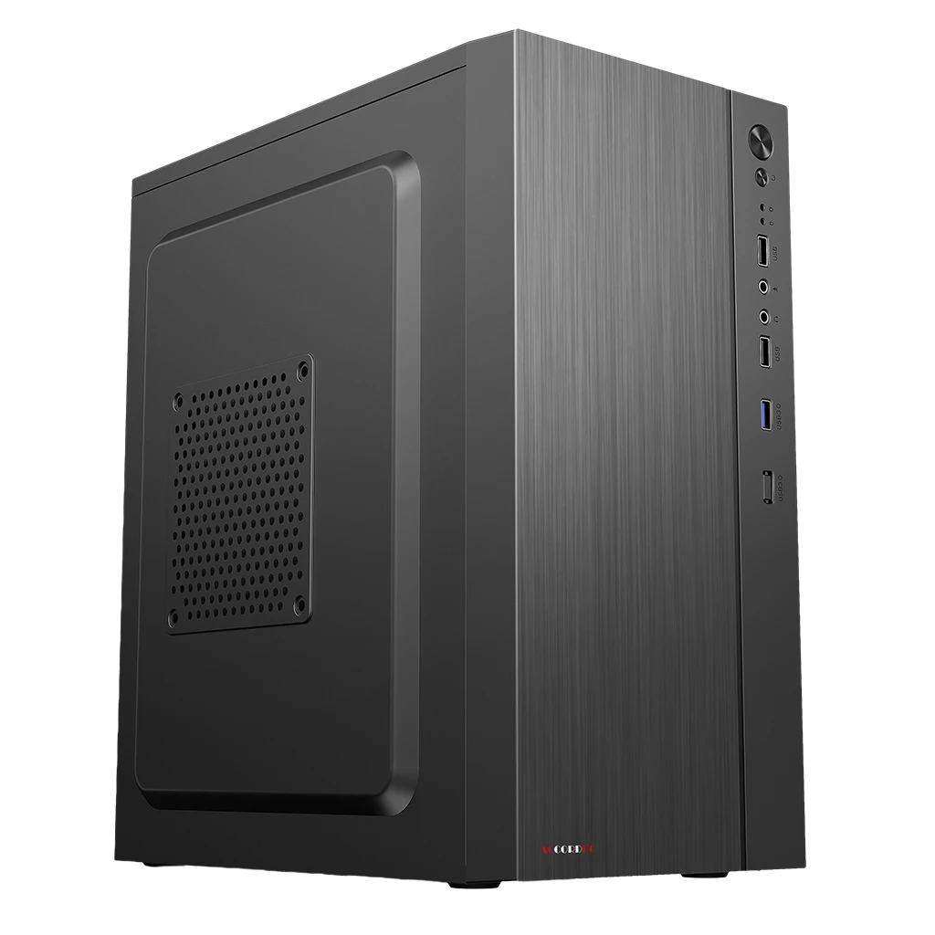 Корпус Accord ACC-XA05 черный без БП mATX 1x80mm 1x120mm 2xUSB2.0 1xUSB3.0 audio bott PSU