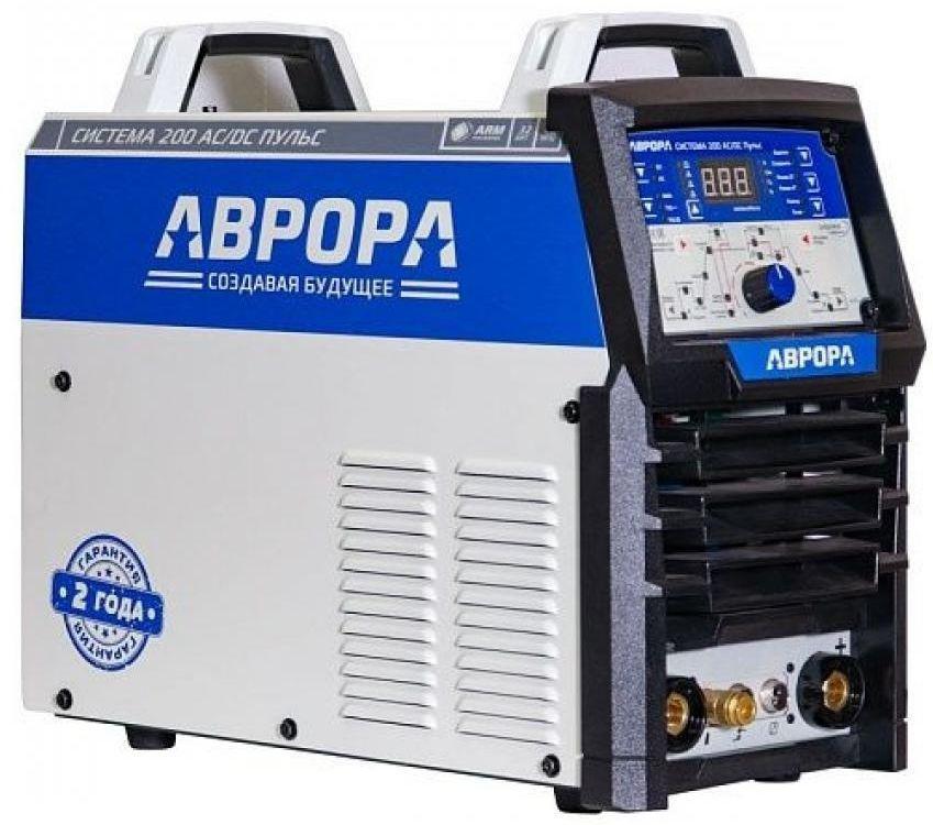 Сварочный аппарат Аврора Система 200 AC/DC ПУЛЬС инвертор ММА/TIG 5.2кВт
