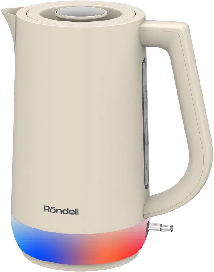 Чайник электрический Rondell RDE-WK808 1.7л. 2200Вт кремовый/белый корпус: металл